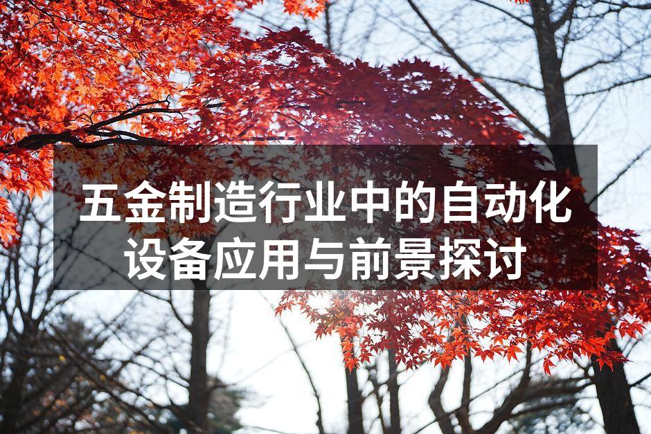 五金制造行业中的自动化设备应用与前景探讨
